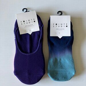 Pointe Studio Socks - Anna Sport No Show & Riley Sport No Grip - 3 pair NWT